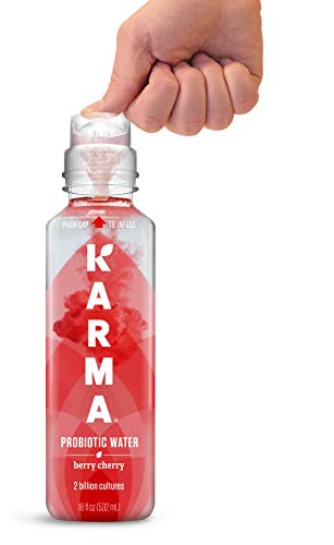 Karma Probiotic Water - 12 Pack, Watermelon Wild Berry Drink - Immune & Gut Health Support