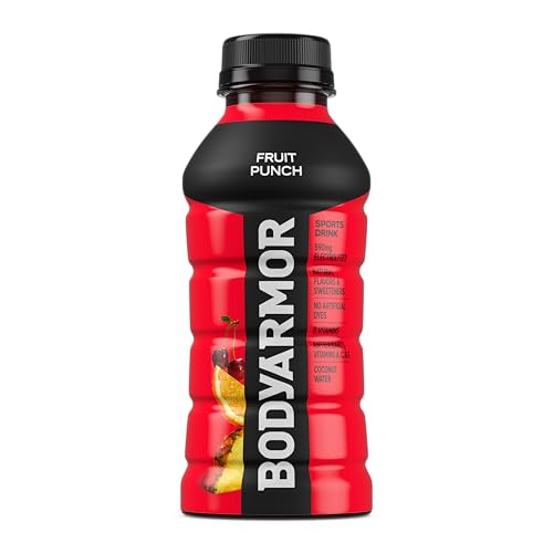 BODYARMOR Sports Drink Sports Beverage, Blue Raspberry, Natural Flavors With Vitamins, Potassium-Packed Electrolytes, No Preservatives, Perfect For Athletes, 12 ounce (Pack of 8)