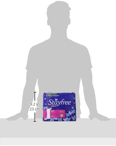 Stayfree Maxi Pads for Women, Super - 66 Count