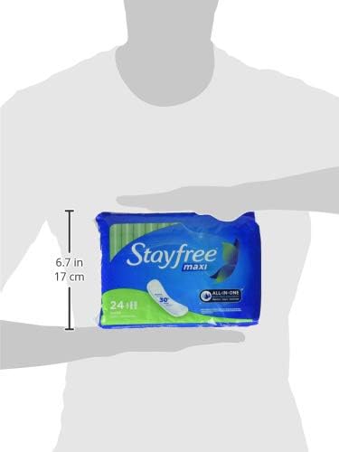 Stayfree Maxi Pads for Women, Super - 66 Count