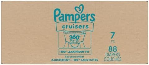 Pampers Diapers - Cruisers 360 - Size 4, 144 Count, Babyproof up to 100% Leakproof Pull-On Diaper