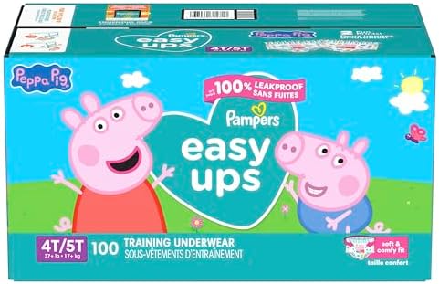 Pampers Training Pants - Easy Ups Girls & Boys - Size 4T-5T, 56 Count, My Little Pony Potty Underwear (Packaging May Vary)