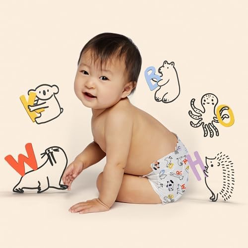Hello Bello Premium Diapers Size 2, Happy Camper & Live Leaf Love Designs, 74ct Club Box