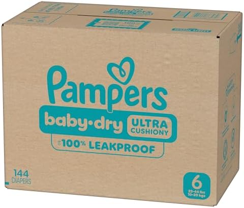 Pampers Diapers - Baby Dry - Size 1, 44 Count, Absorbent Disposable Infant Diaper (Packaging May Vary)