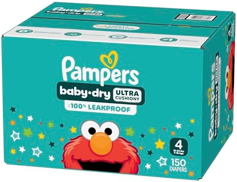 Pampers Diapers - Baby Dry - Size 1, 44 Count, Absorbent Disposable Infant Diaper (Packaging May Vary)