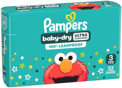 Pampers Diapers - Baby Dry - Size 1, 44 Count, Absorbent Disposable Infant Diaper (Packaging May Vary)