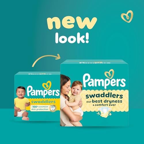 Pampers Baby Diapers - Swaddlers - Size 0, 84 Count, Ultra Absorbent Disposable Newborn Diaper