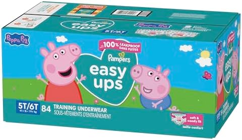 Pampers Training Pants - Easy Ups Girls & Boys - Size 4T-5T, 56 Count, My Little Pony Potty Underwear (Packaging May Vary)