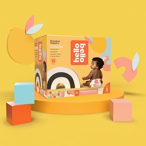 Hello Bello Premium Baby Diapers Size Newborn, 32 Count of Disposable, Extra-Absorbent, Hypoallergenic Baby Diapers with Snug and Comfort Fit, Alphabet Soup