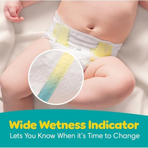 Pampers Baby Diapers - Swaddlers - Size 0, 84 Count, Ultra Absorbent Disposable Newborn Diaper