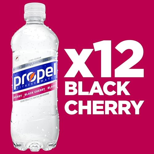 Propel Electrolyte Enhanced Water Sports Drink, Grape Flavored Water, Zero Calorie & Zero Sugar Hydration with Electrolytes and Vitamins C & E, 16.9 fl oz Bottles (12 Pack)