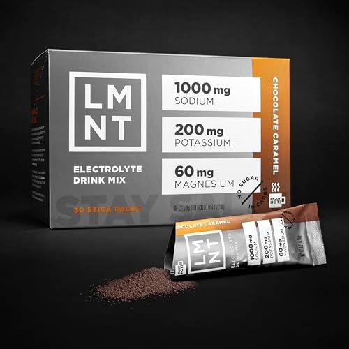 LMNT Zero Sugar Hot Chocolate or Coffee Mixer - Chocolate Salt | Drink Mix | 12-Count
