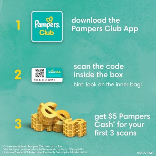 Pampers Pure Protection Baby Diapers, Size 1 (8-14 lbs), 82 Count, Up to 100% Leakproof, Premium Plant-based Skin Protection, Hypoallergenic Soft Diapers