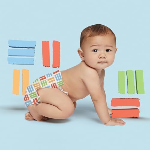 Hello Bello Premium Diapers Size 2, Happy Camper & Live Leaf Love Designs, 74ct Club Box