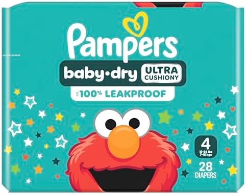 Pampers Diapers - Baby Dry - Size 1, 44 Count, Absorbent Disposable Infant Diaper (Packaging May Vary)