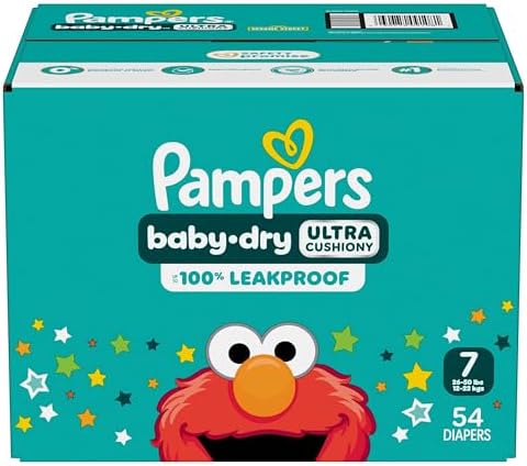 Pampers Diapers - Baby Dry - Size 1, 44 Count, Absorbent Disposable Infant Diaper (Packaging May Vary)