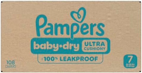 Pampers Diapers - Baby Dry - Size 1, 44 Count, Absorbent Disposable Infant Diaper (Packaging May Vary)