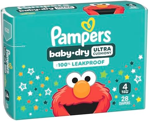 Pampers Diapers - Baby Dry - Size 1, 44 Count, Absorbent Disposable Infant Diaper (Packaging May Vary)