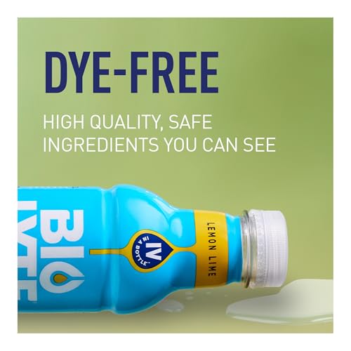 BIOLYTE Electrolyte Drink - Doctor-Formulated Hydration Drink, HSA & FSA Electrolytes Water, Chemotherapy Must Haves for Women & Men, Rehydration IV Liquid in a Bottle - Lemon Lime, 16 Fl Oz (12 Pack)