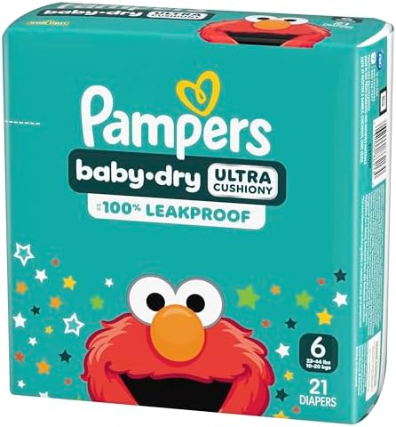 Pampers Diapers - Baby Dry - Size 1, 44 Count, Absorbent Disposable Infant Diaper (Packaging May Vary)