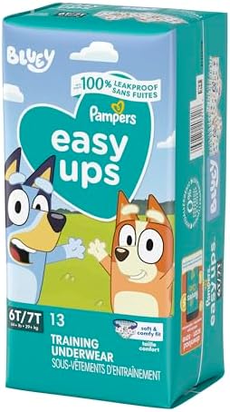 Pampers Training Pants - Easy Ups Boys & Girls Bluey - Size 2T-3T, 140 Count, Children's Potty Underwear (Packaging May Vary)