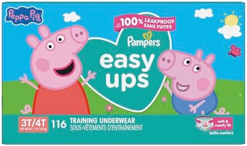 Pampers Training Pants - Easy Ups Girls & Boys - Size 4T-5T, 56 Count, My Little Pony Potty Underwear (Packaging May Vary)