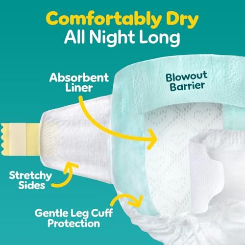 Pampers Baby Diapers - Swaddlers - Size 0, 84 Count, Ultra Absorbent Disposable Newborn Diaper
