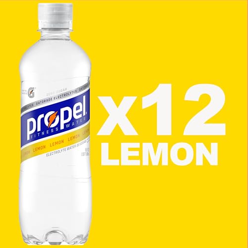 Propel Electrolyte Enhanced Water Sports Drink, Grape Flavored Water, Zero Calorie & Zero Sugar Hydration with Electrolytes and Vitamins C & E, 16.9 fl oz Bottles (12 Pack)