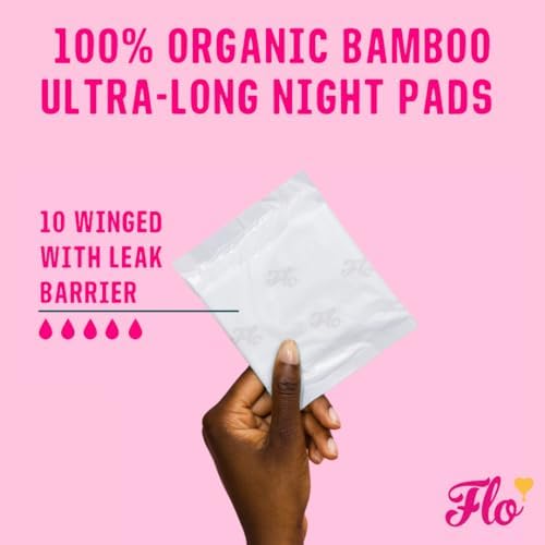 FLO - Organic Bamboo Pads, Day & Night Combo Pack, 15 Count