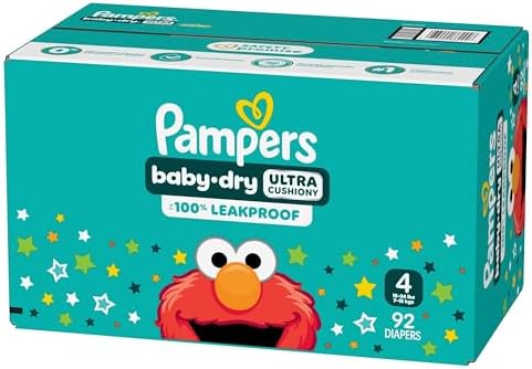Pampers Diapers - Baby Dry - Size 1, 44 Count, Absorbent Disposable Infant Diaper (Packaging May Vary)