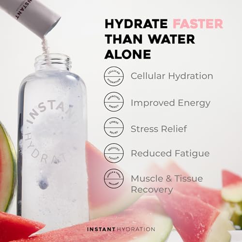Instant Hydration Electrolytes Powder Packets - Raspberry Electrolyte Drink Mix - Zero Sugar - Keto, Vegan, Gluten-Free, Non-GMO - Boost Recovery, Brain Health, Muscle & Tissue Support- 30 Sticks