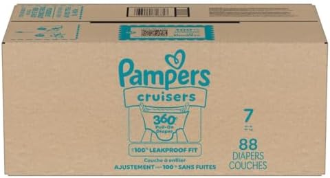 Pampers Diapers - Cruisers 360 - Size 4, 144 Count, Babyproof up to 100% Leakproof Pull-On Diaper