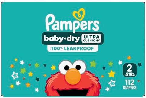 Pampers Diapers - Baby Dry - Size 1, 44 Count, Absorbent Disposable Infant Diaper (Packaging May Vary)