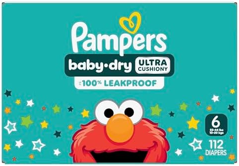 Pampers Diapers - Baby Dry - Size 1, 44 Count, Absorbent Disposable Infant Diaper (Packaging May Vary)