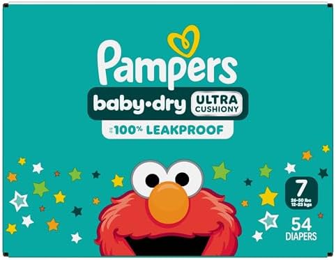 Pampers Diapers - Baby Dry - Size 1, 44 Count, Absorbent Disposable Infant Diaper (Packaging May Vary)