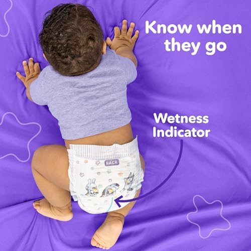 Luvs Size 4 Baby Diapers, Platinum Protection Bluey Diapers for Day & Night, Size 4, 198 Count (Packaging May Vary)