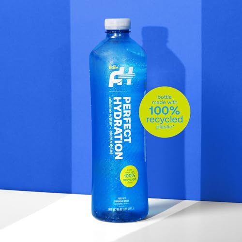 Perfect Hydration 9.5+ pH Alkaline Drinking Water, 20-Ounce Bottle, Made in the USA, Case of 24
