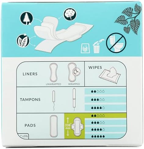 Natracare Cotton Natural Feminine Ultra Pads Regular With Wings By Natracare, 14 Ea, 14 Count