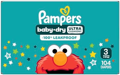 Pampers Diapers - Baby Dry - Size 1, 44 Count, Absorbent Disposable Infant Diaper (Packaging May Vary)