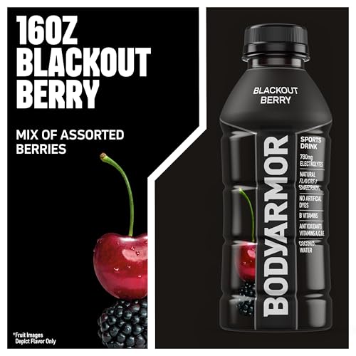 BODYARMOR Sports Drink Sports Beverage, Orange Mango, Coconut Water Hydration, Natural Flavors With Vitamins, Potassium-Packed Electrolytes, Perfect For Athletes, 16 Fl Oz (Pack of 12)