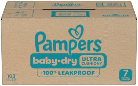 Pampers Diapers - Baby Dry - Size 1, 44 Count, Absorbent Disposable Infant Diaper (Packaging May Vary)
