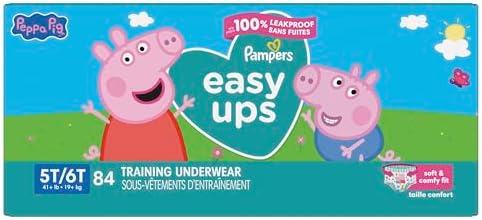 Pampers Training Pants - Easy Ups Girls & Boys - Size 4T-5T, 56 Count, My Little Pony Potty Underwear (Packaging May Vary)