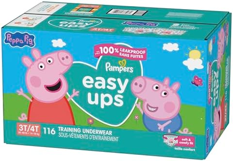 Pampers Training Pants - Easy Ups Girls & Boys - Size 4T-5T, 56 Count, My Little Pony Potty Underwear (Packaging May Vary)
