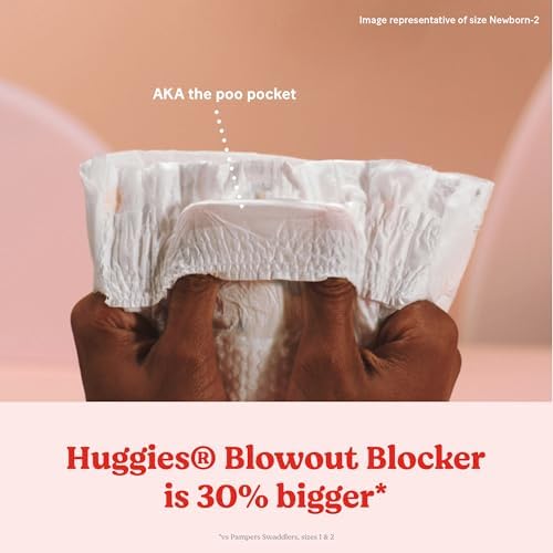 Huggies Size Newborn Diapers, Little Snugglers Baby Diapers, Size Newborn (up to 10 lbs), 31 Count, Packaging May Vary