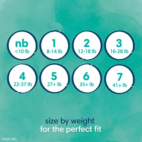 Pampers Pure Protection Baby Diapers, Size 1 (8-14 lbs), 82 Count, Up to 100% Leakproof, Premium Plant-based Skin Protection, Hypoallergenic Soft Diapers