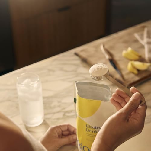 GOODONYA Organic Hydration Electrolyte Drink Mix, Certified Organic Hydration Powder, Non-GMO, Biochecked Glyphosate Free, Low Sugar, Lemonade Flavor, No Artificial Flavors, 42 Servings