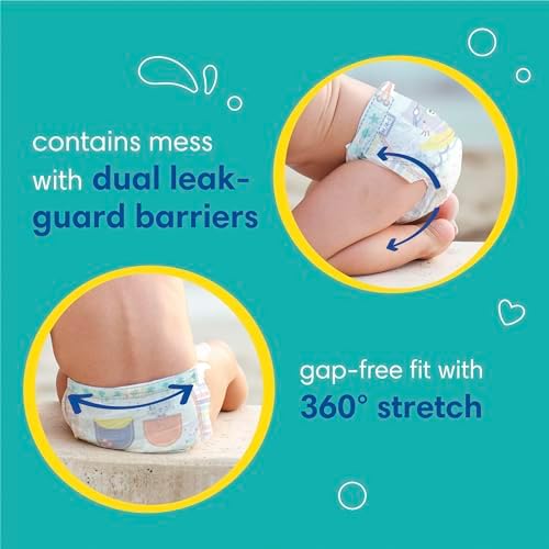 Pampers Swim Diapers - Splashers - Size 2-3, 20 Count, Gap-Free Disposable Baby Swimming Pants