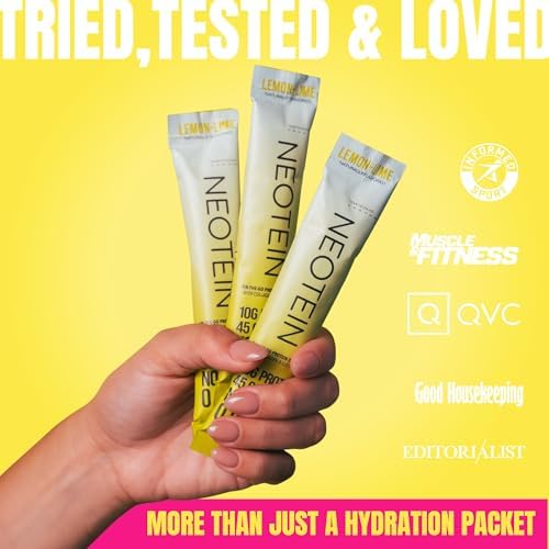 Electrolyte Powder Packets, Protein Powder with 10g Protein & Collagen - Hydration Packets - Zero Sugar, NO Fillers, NO Carbs | Variety Pack | 40 Calories | Keto & Paleo | Pack of 24
