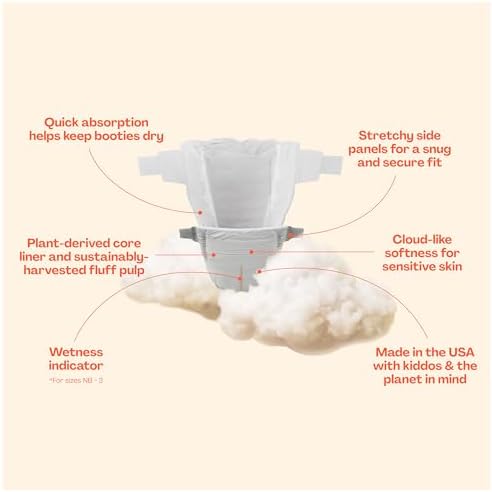 Hello Bello Premium Baby Diapers Size Newborn, 32 Count of Disposable, Extra-Absorbent, Hypoallergenic Baby Diapers with Snug and Comfort Fit, Alphabet Soup