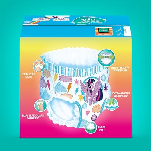 Pampers Training Pants - Easy Ups Girls & Boys - Size 4T-5T, 56 Count, My Little Pony Potty Underwear (Packaging May Vary)